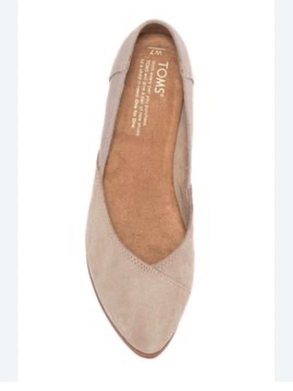 TOMS Taupe Pointed Toe work dress Flat shoes